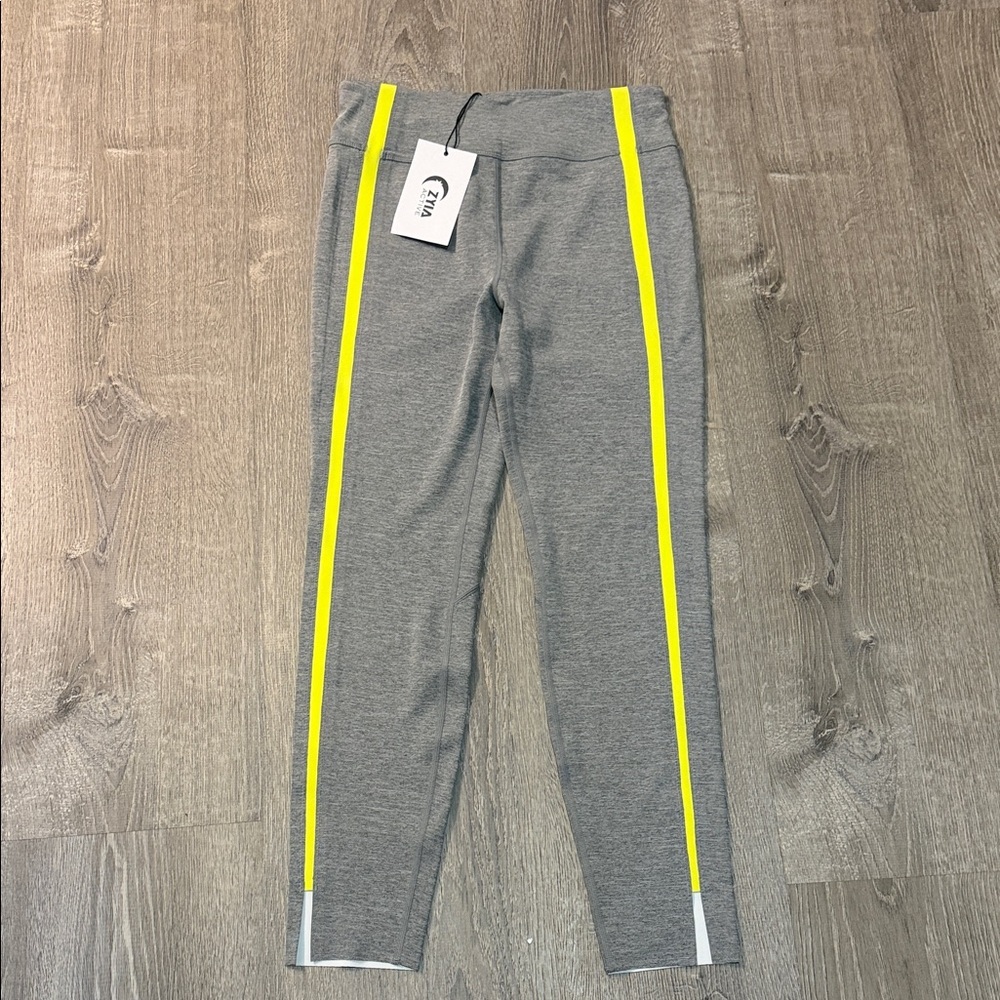 NWT ZYIA gray neon high rise 7/8 24”